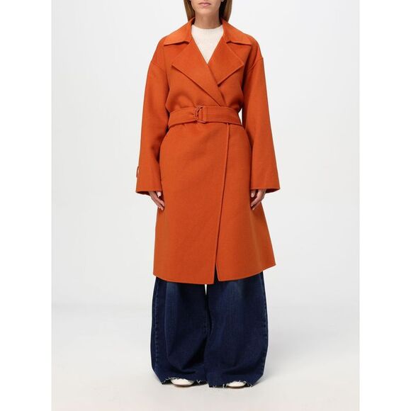 コート MAX MARA STUDIO Woman Coat Orange 2426016111600 059 Max Mara Studio Coat Woman Orange